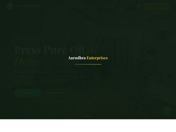 Crown Oil Machines website screenshot