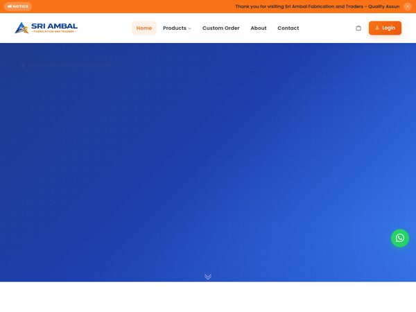 Sri Ambal Fabrication website screenshot